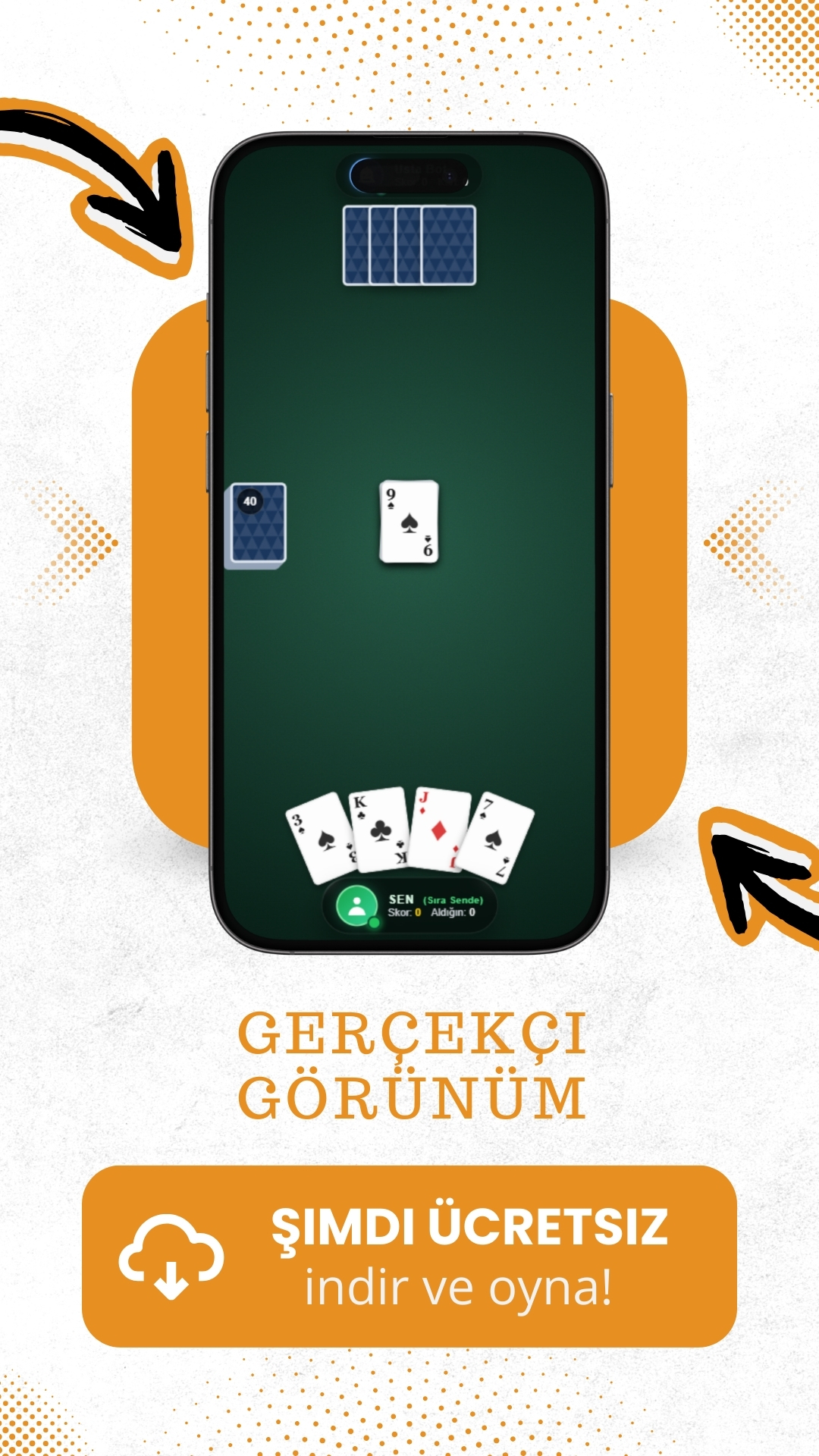 İnternetsiz Pişti: Ekran Görüntüsü 2