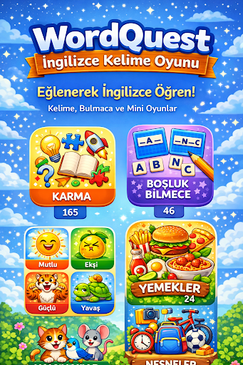 WordQuest: Dil Kelime Oyunu: Ekran Görüntüsü 1